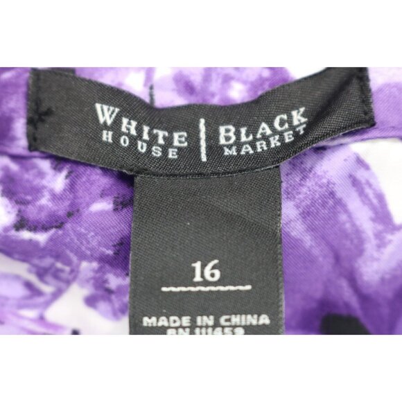 White House Black Market Strapless Floral Dress-16-Ruffles-Belted-Fairy-NWT - Picture 8 of 12